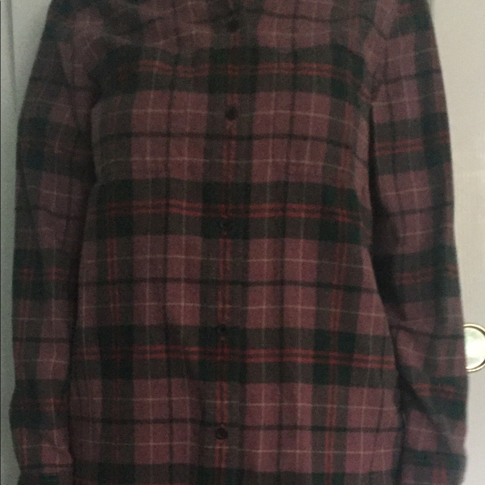 plaid button down - Picture 2 of 2